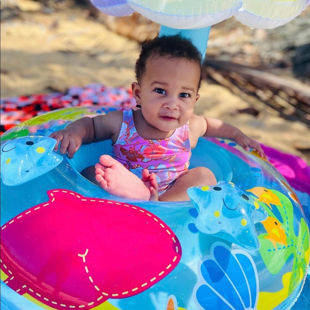 Pink tutu bathing suit